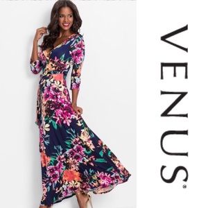Venus Floral Printed maxi dress